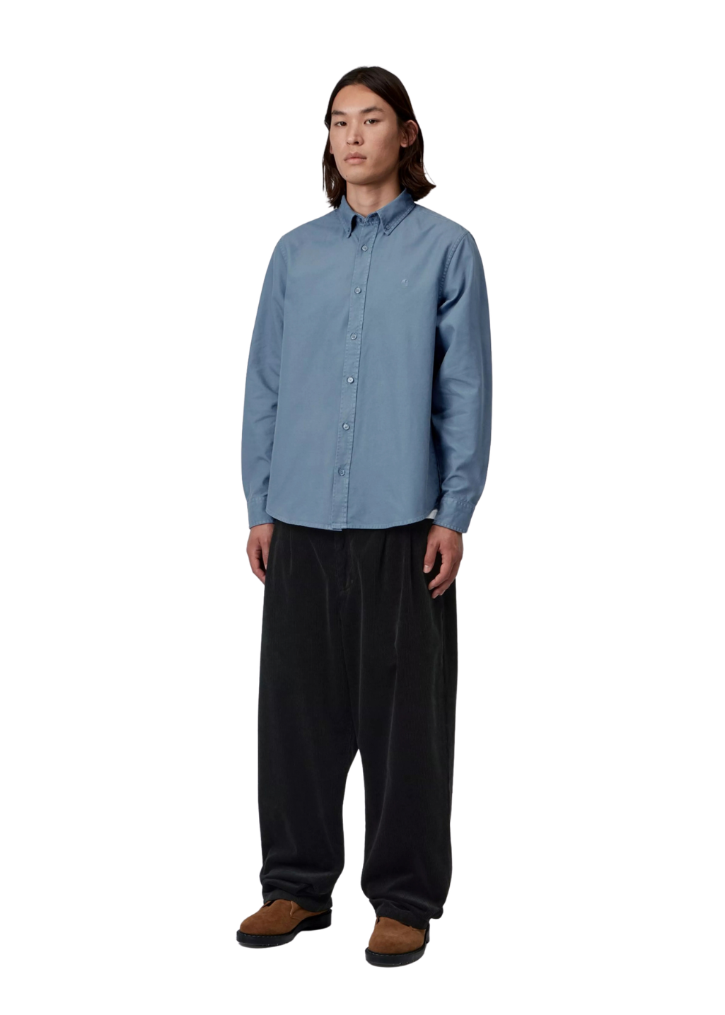 Carhartt WIP - L/S Bolton Shirt - Icesheet Garment Dyed