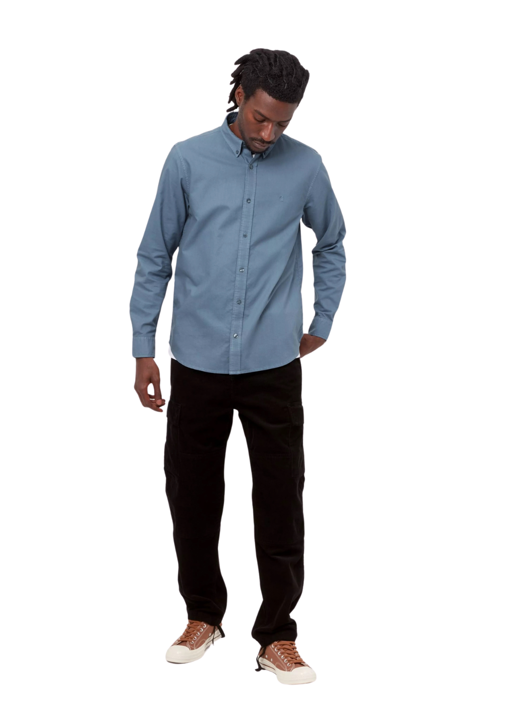 Carhartt WIP - L/S Bolton Shirt - Icesheet Garment Dyed
