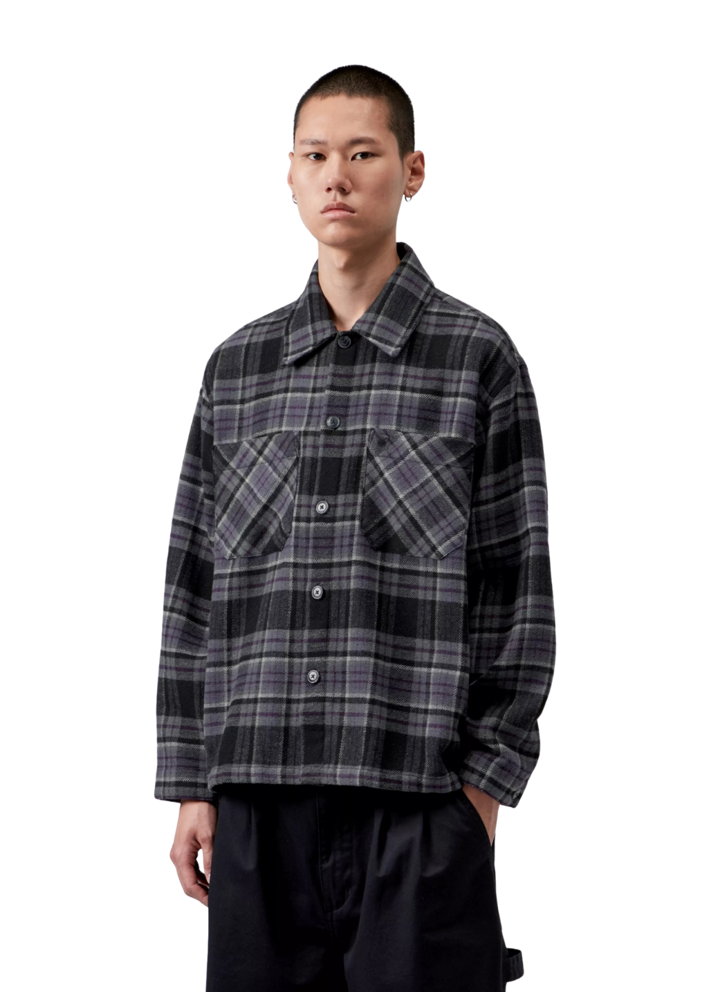 Carhartt WIP - L/S Parson Shirt - Parson Check, Shady Purple