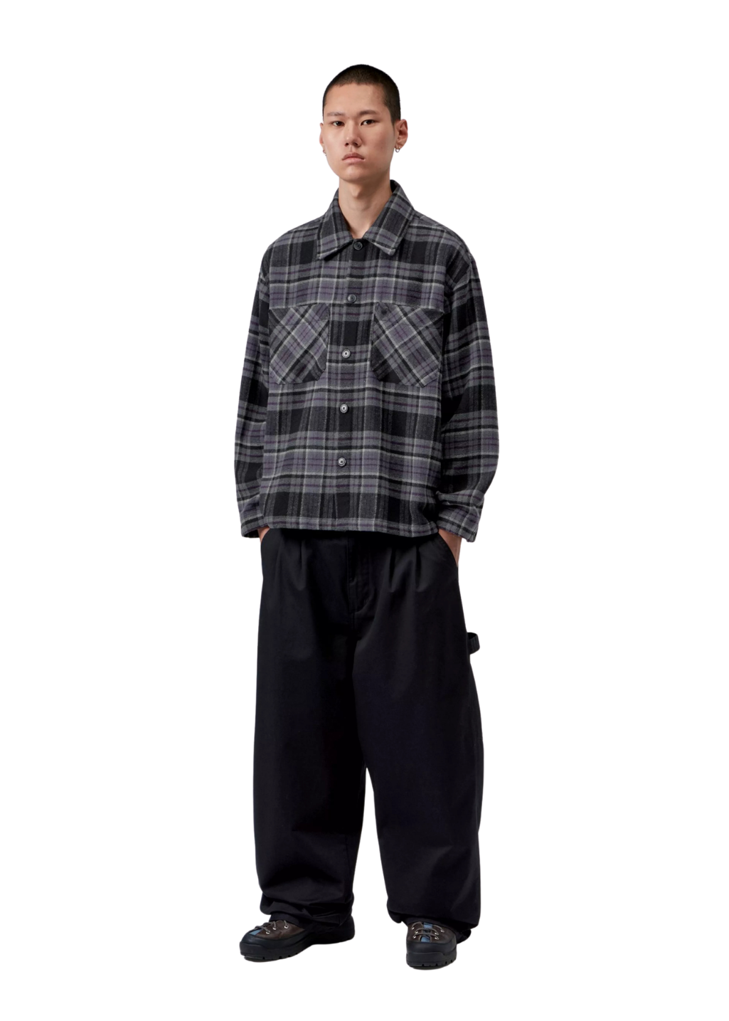 Carhartt WIP - L/S Parson Shirt - Parson Check, Shady Purple