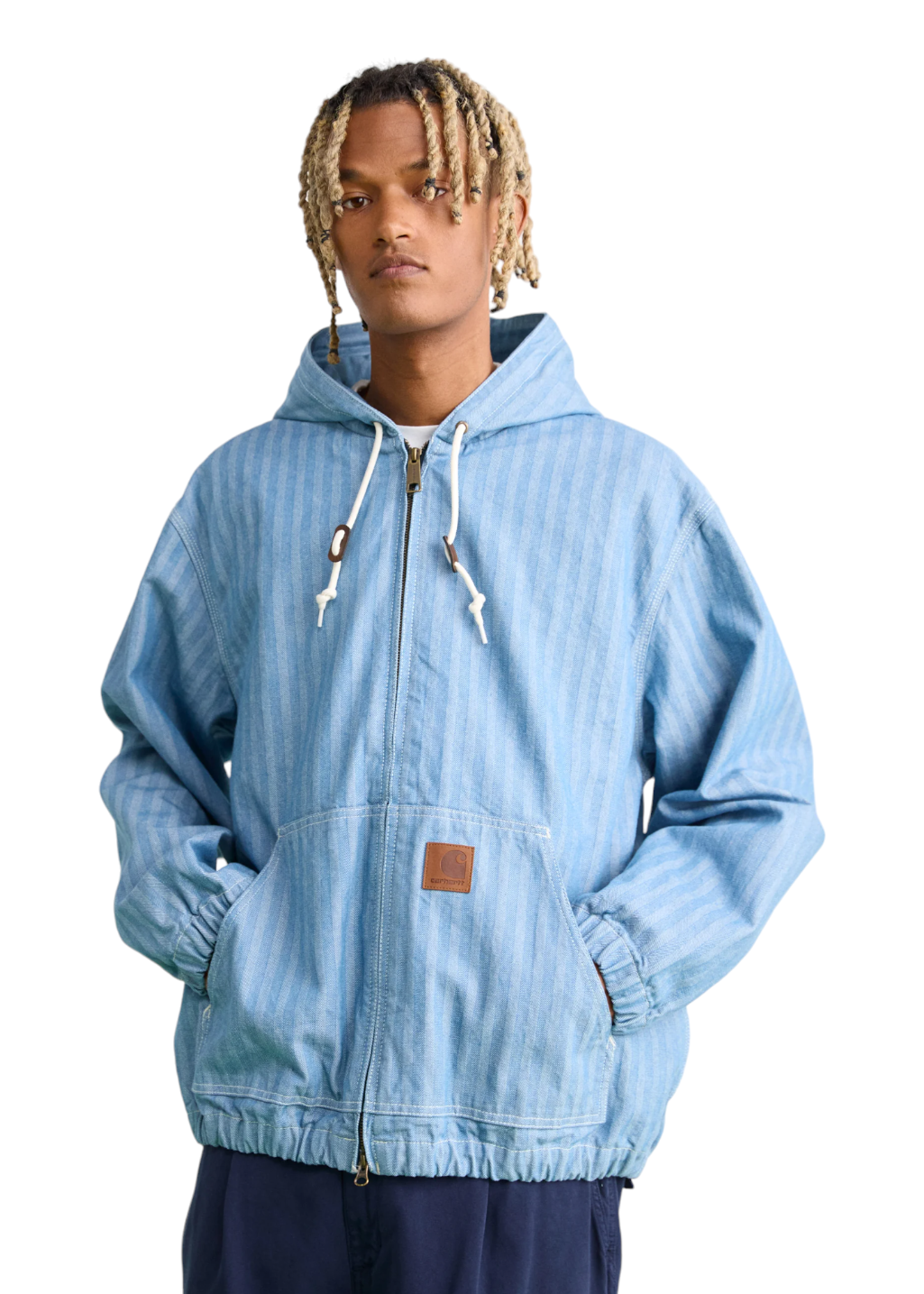 Carhartt WIP Menard Jacket L Blue Blue Rinsed