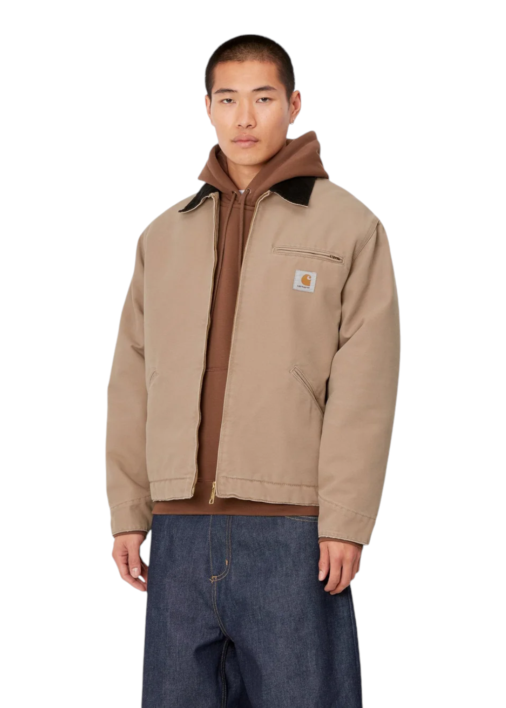 Carhartt WIP - OG Detroit Jacket - Peanut/Black Aged Canvas