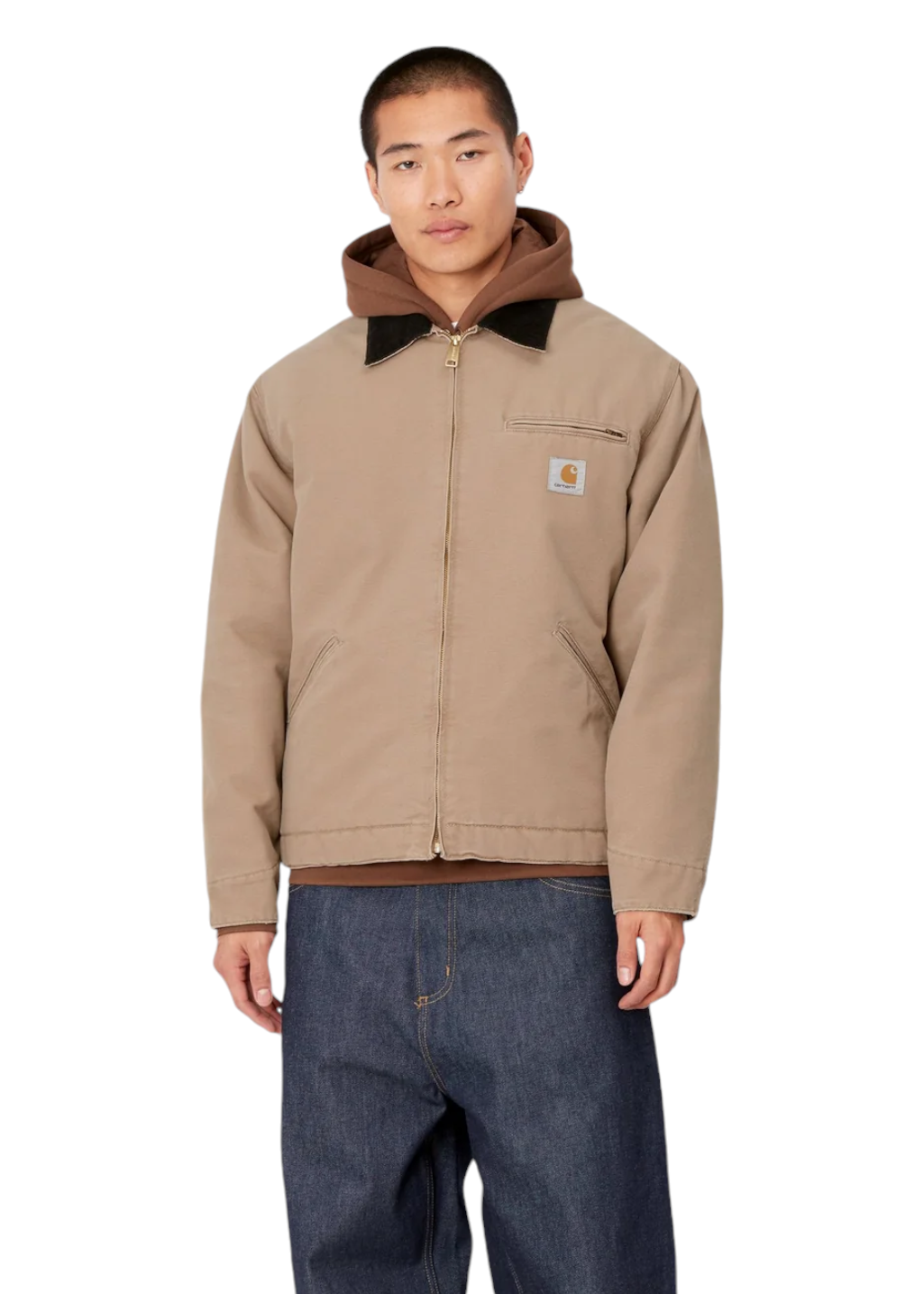 Carhartt WIP - OG Detroit Jacket - Peanut/Black Aged Canvas