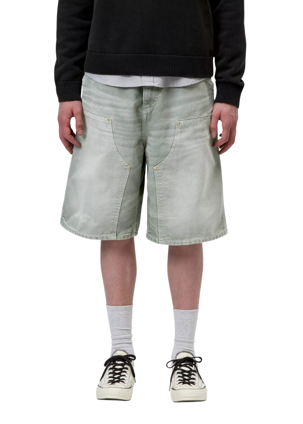 Carhartt WIP - OG Double Knee Short - Shady Green/Destroy Wash