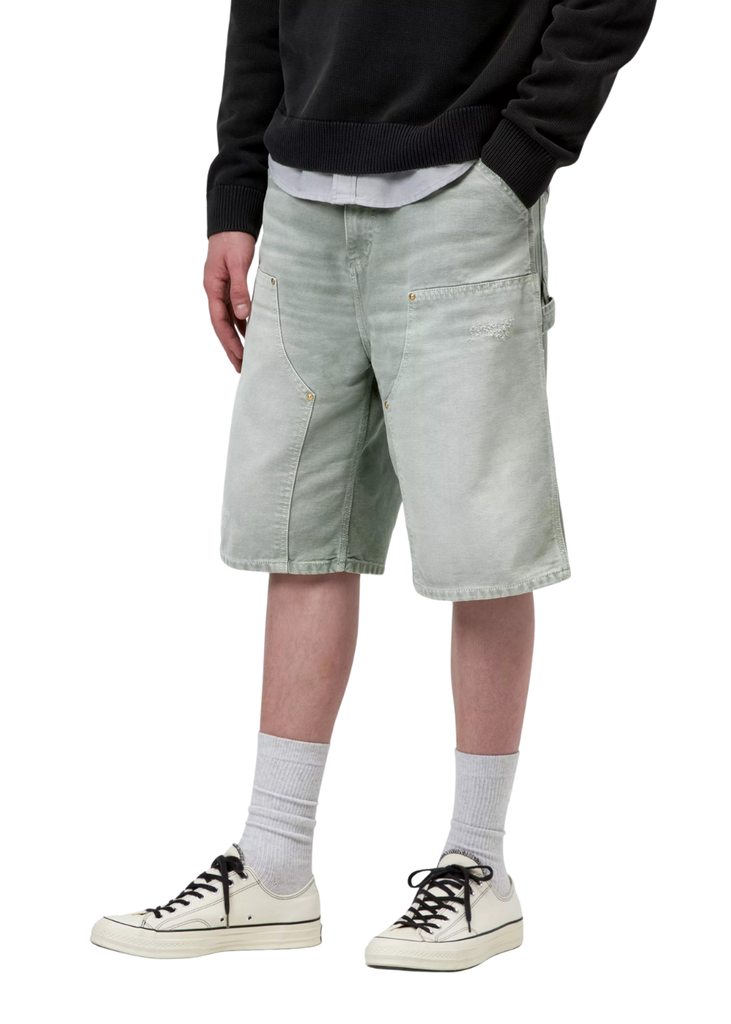 Carhartt WIP - OG Double Knee Short - Shady Green/Destroy Wash