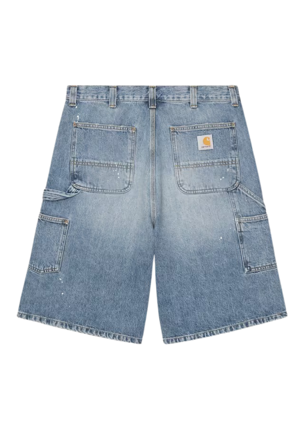 Carhartt WIP - OG Single Knee Short 'Smith' Denim - Blue Destroy Wash/Splatter