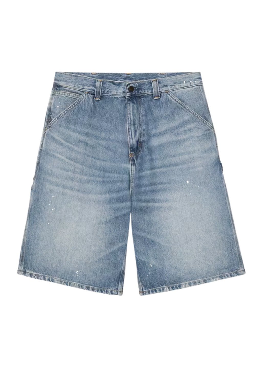 Carhartt WIP - OG Single Knee Short 'Smith' Denim - Blue Destroy Wash/Splatter