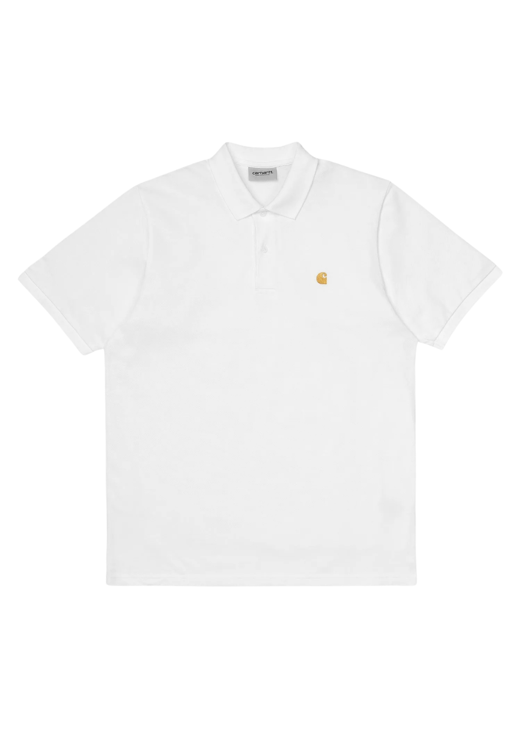 Carhartt WIP - S/S Chase Pique Polo - White/Gold