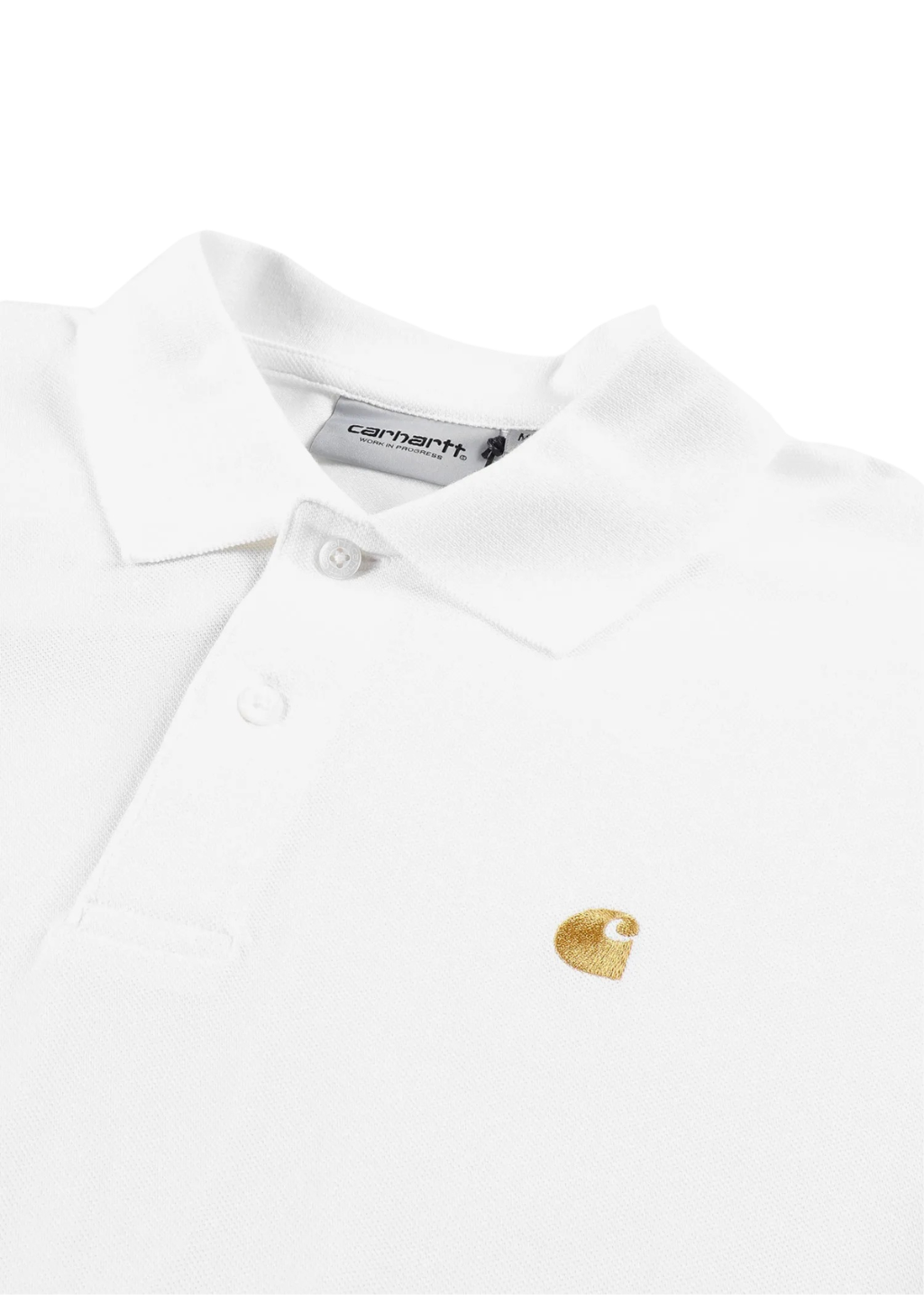Carhartt WIP - S/S Chase Pique Polo - White/Gold