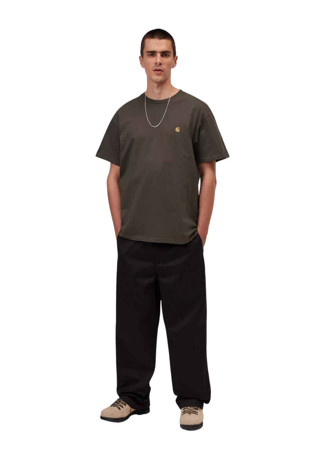 Carhartt WIP - S/S Chase T-Shirt - Shungite / Gold