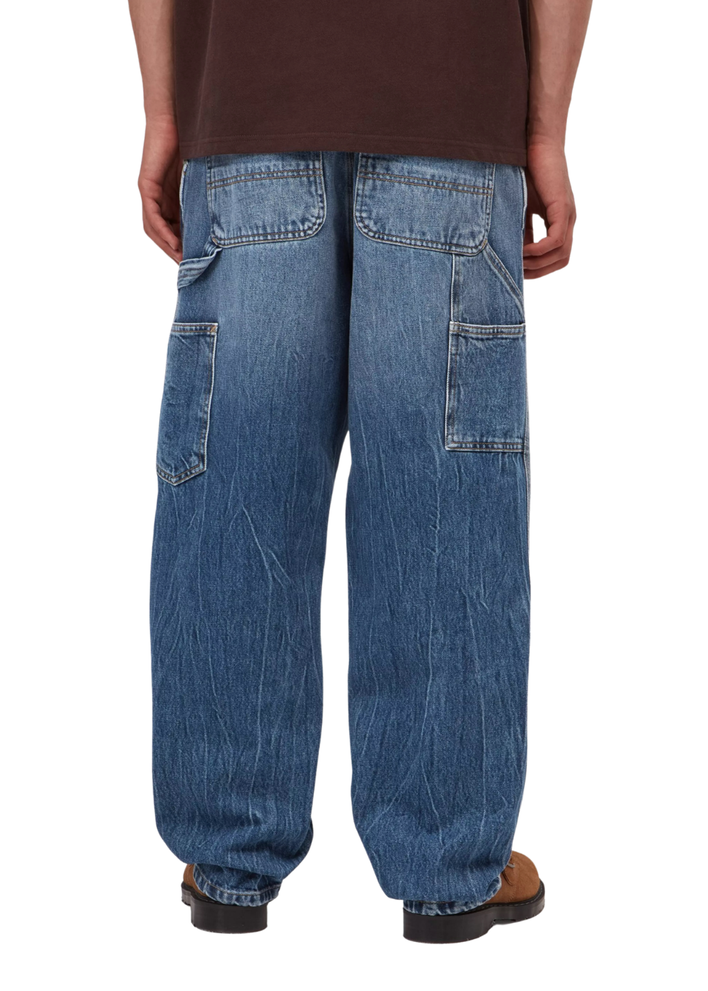 Carhartt WIP - Single Knee Pant - Blue, Marble Used Wash