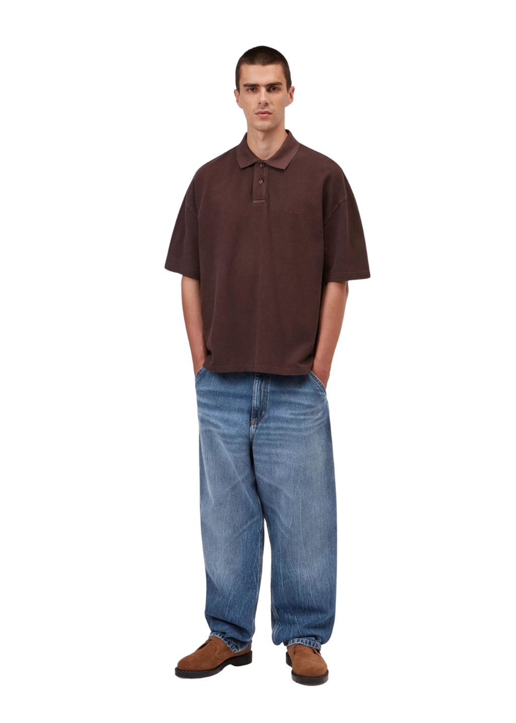 Carhartt WIP - Single Knee Pant - Blue, Marble Used Wash