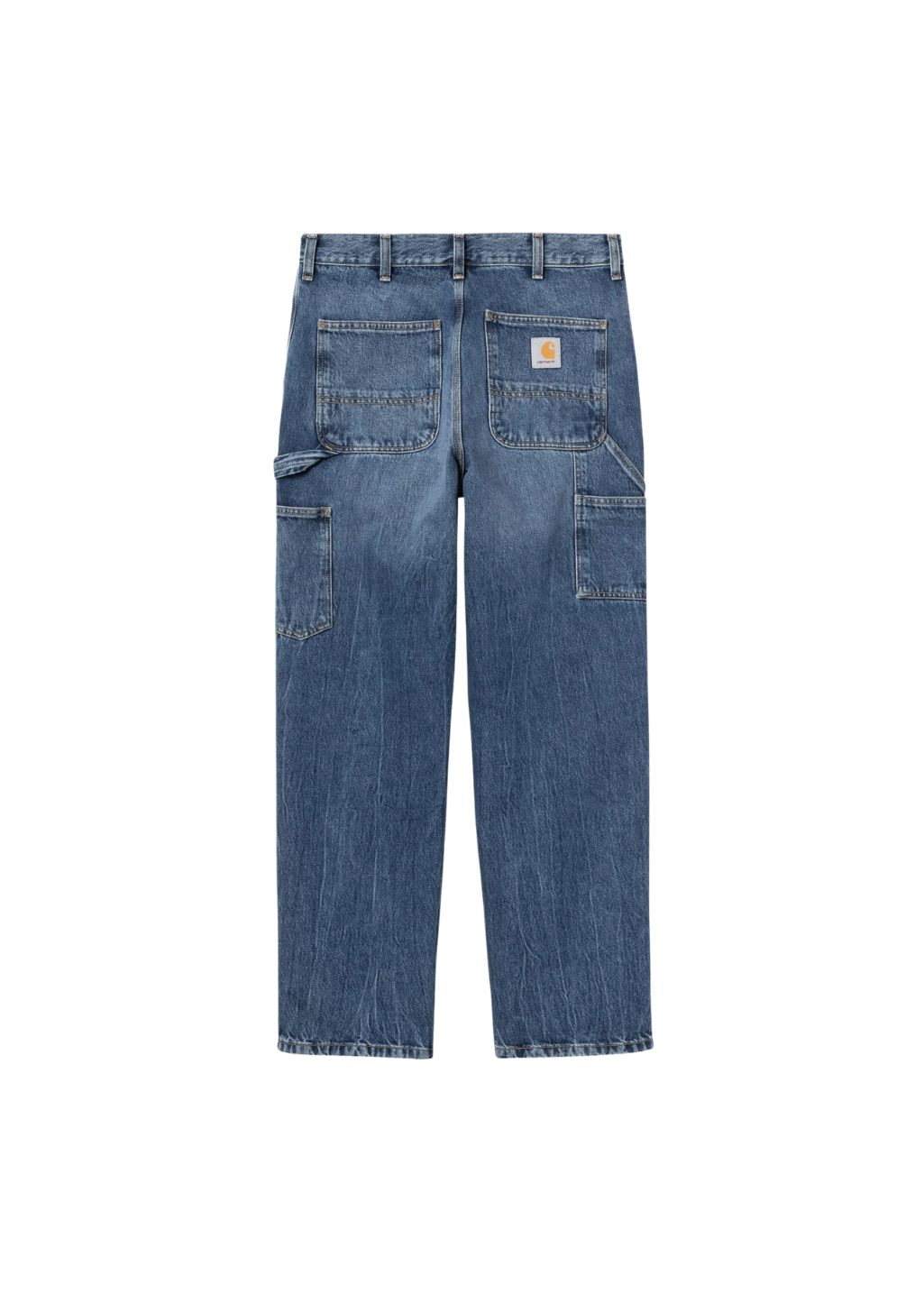 Carhartt WIP - Single Knee Pant - Blue, Marble Used Wash