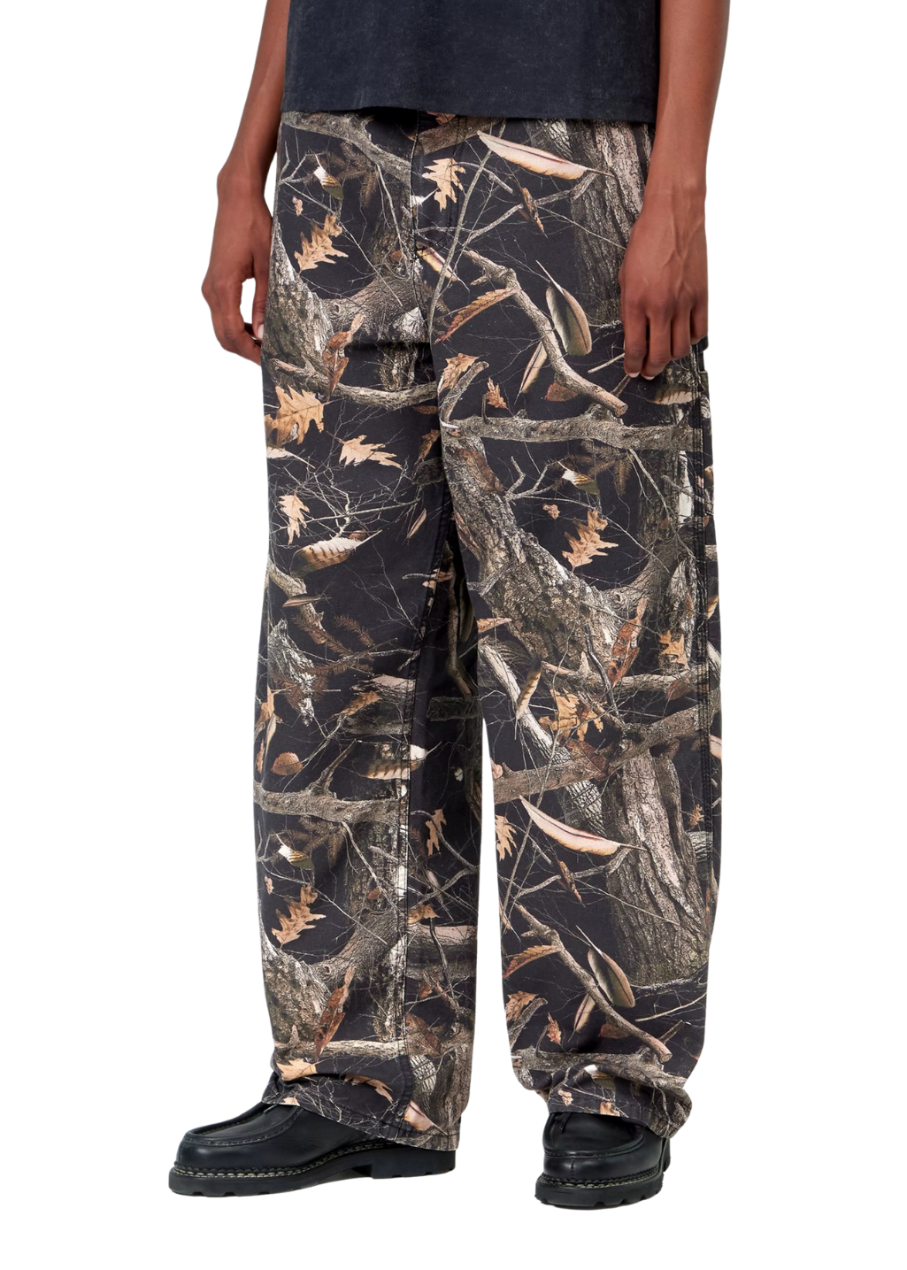 Carhartt WIP - W' Brandon Single Knee Pant - Camo Feather Tree, Black