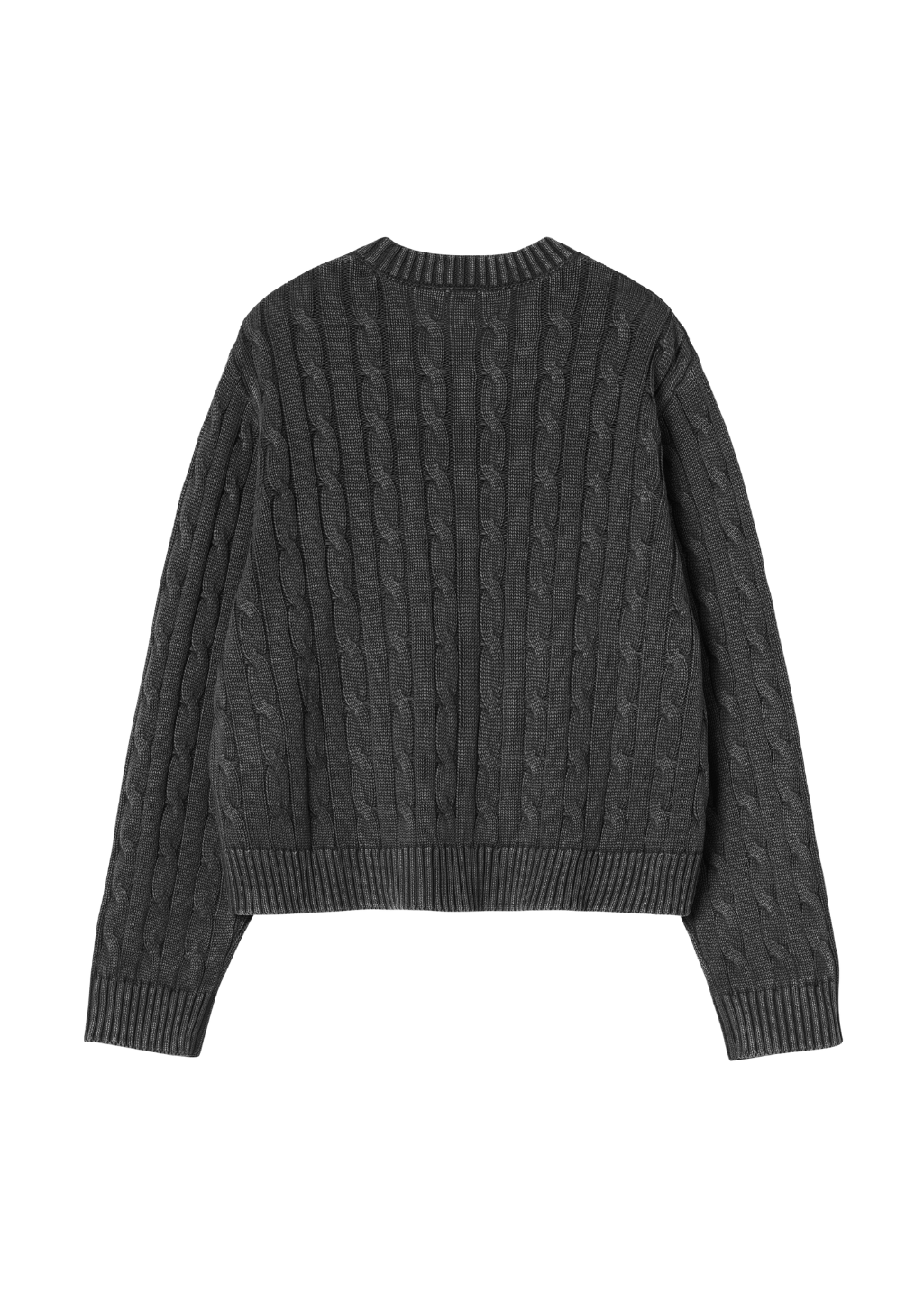 Carhartt WIP - W' Carter Sweater - Black Garment Dyed - Hardpressed Print Studio Inc.
