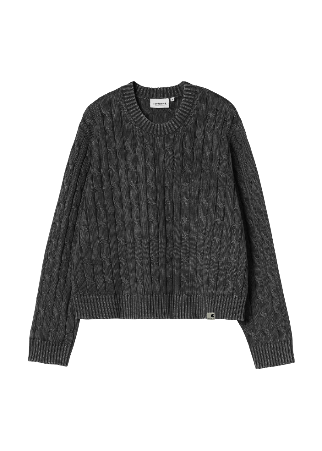 Carhartt WIP - W' Carter Sweater - Black Garment Dyed - Hardpressed Print Studio Inc.