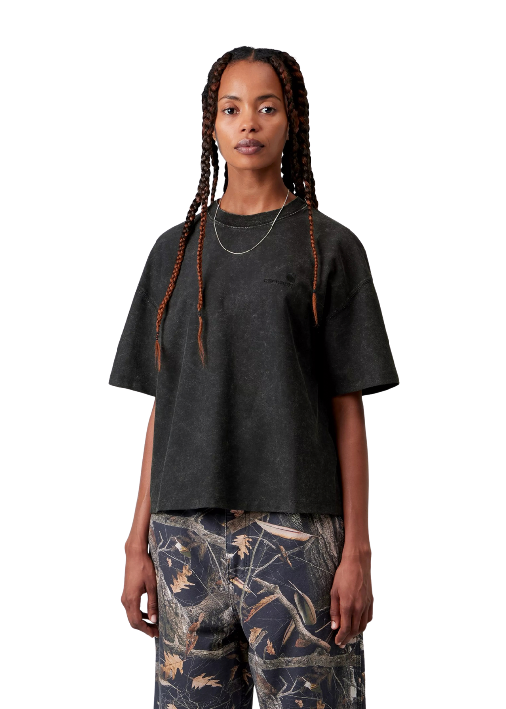 Carhartt WIP - W' S/S Lambert T-Shirt - Black Moon Wash