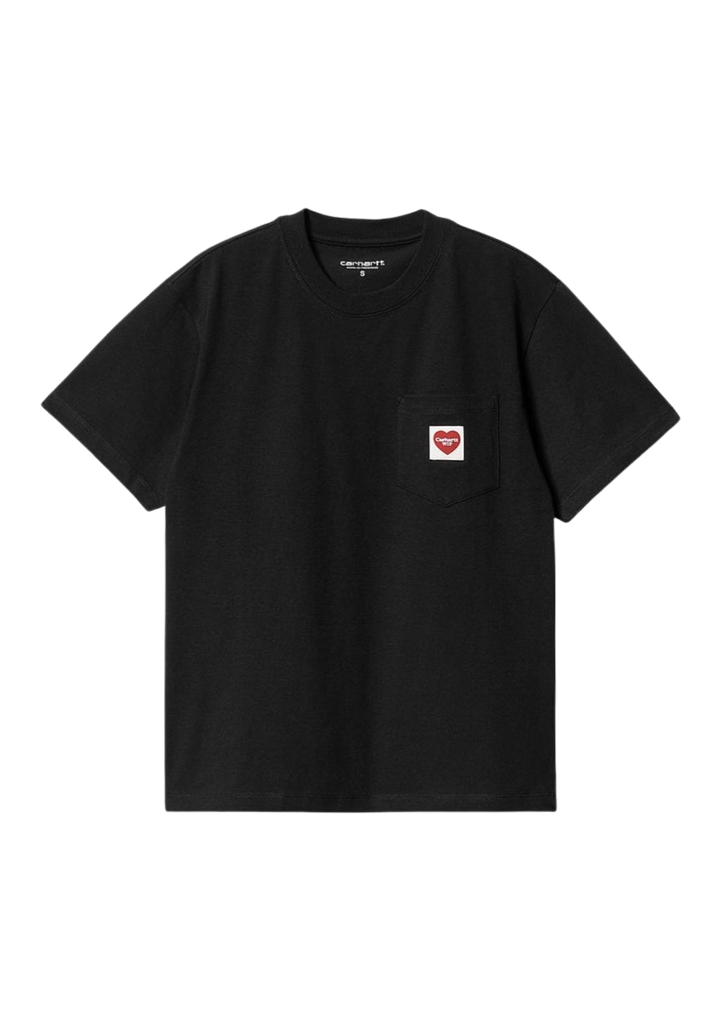 Carhartt WIP - W' S/S Pocket Heart T-Shirt - Black/Red - Hardpressed Print Studio Inc.