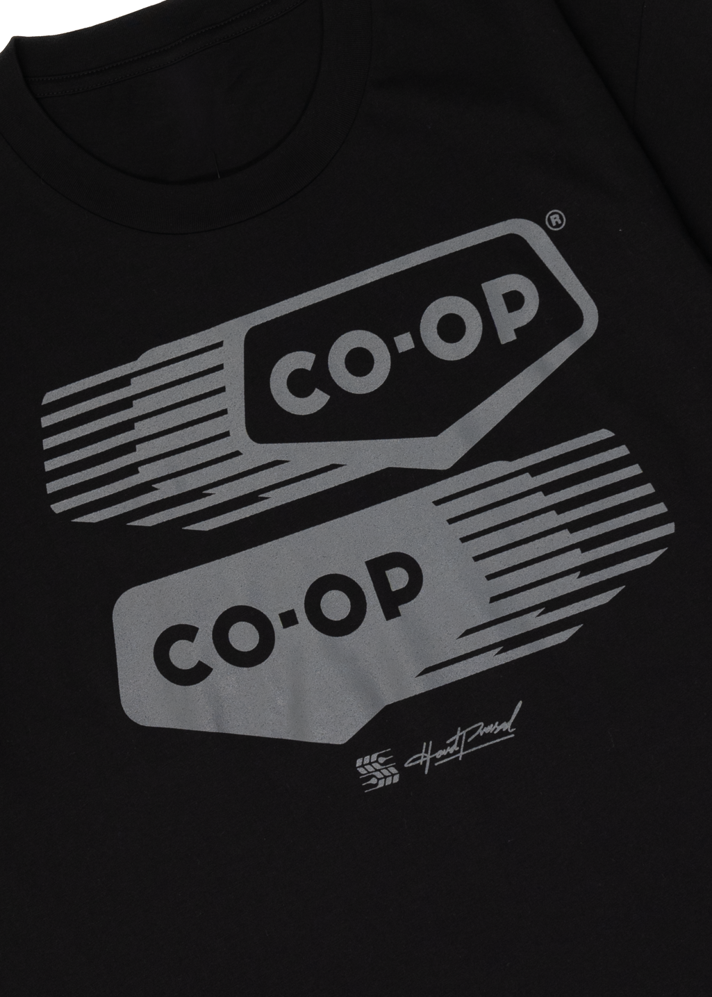 Co-op Against the Grain Boxy Tee | Grey on Black | Ladies
