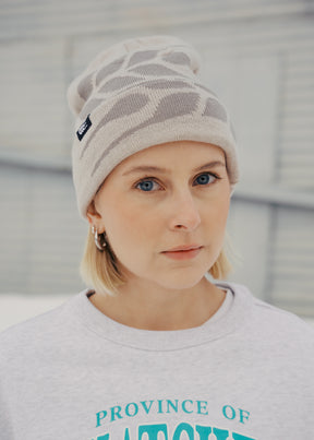 Grain Pattern Toque | Stone | Adult