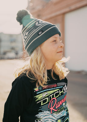 Cross Grain Pom Toque V3 | Spruce | Kids