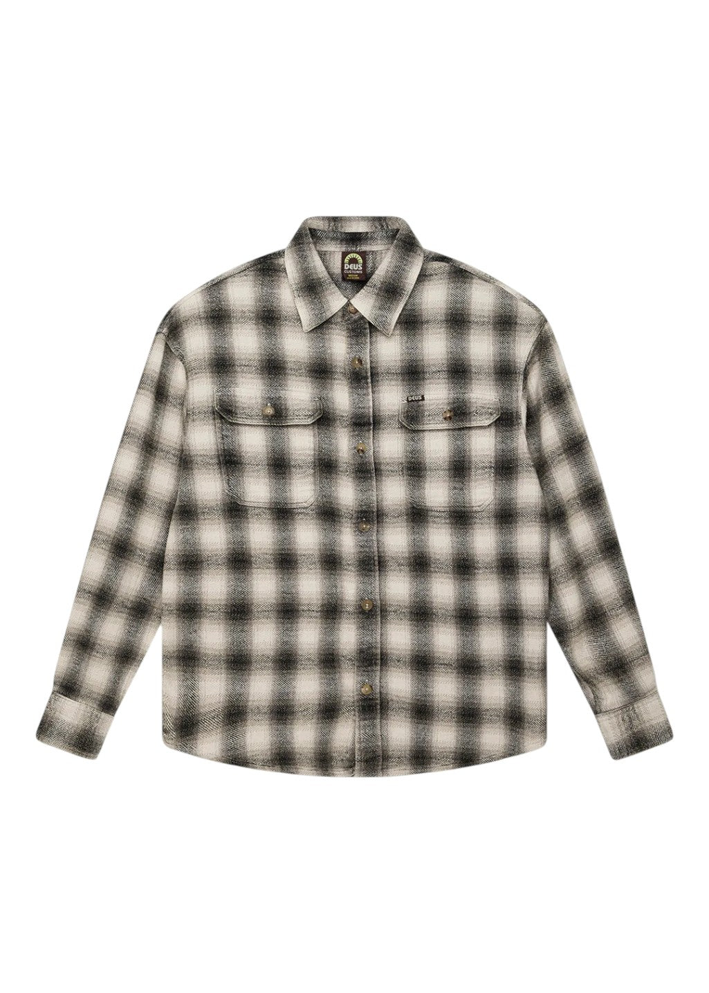 Deus Ex Machina - Too Busy To Work Check Shirt - White Check