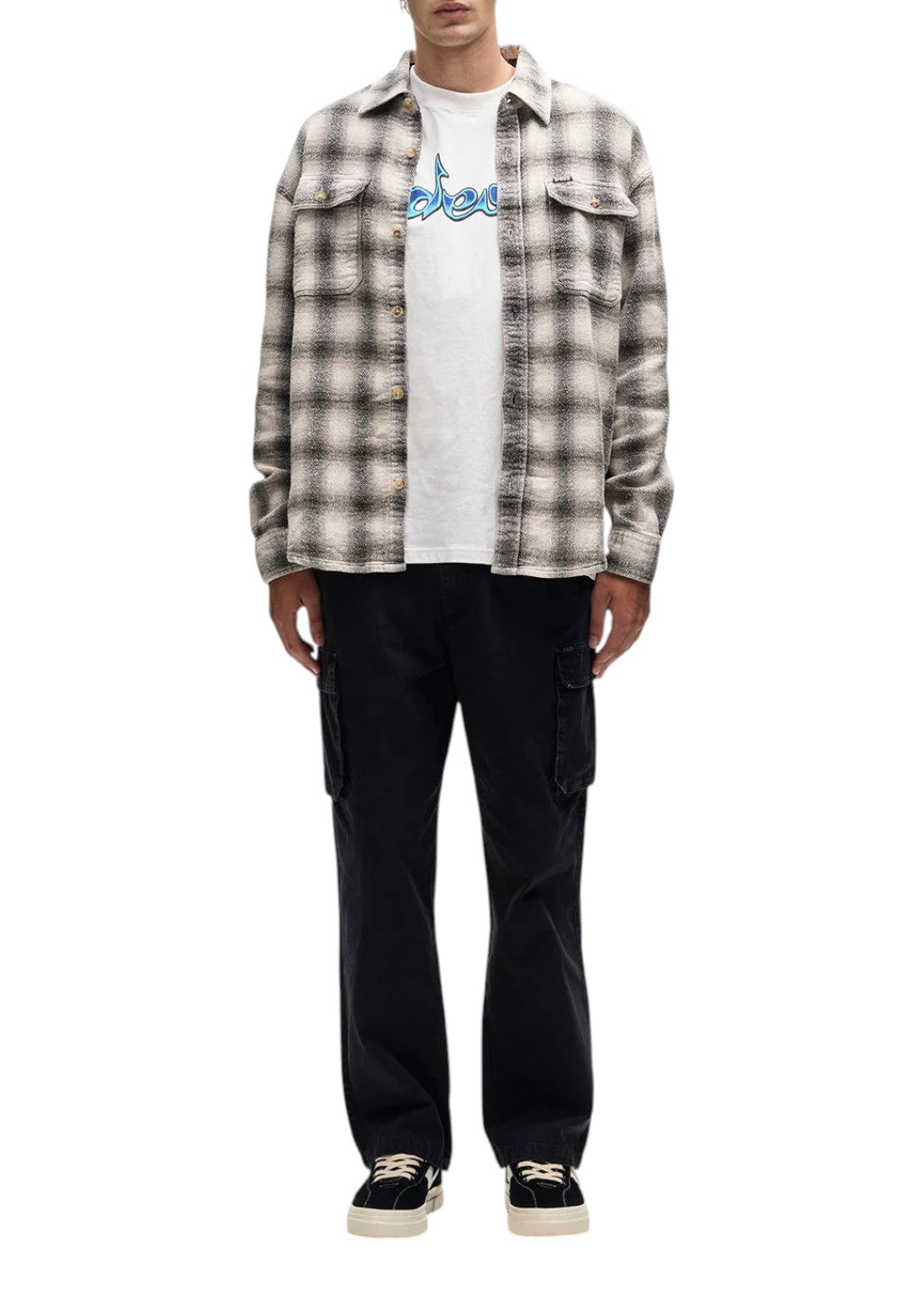 Deus Ex Machina - Too Busy To Work Check Shirt - White Check