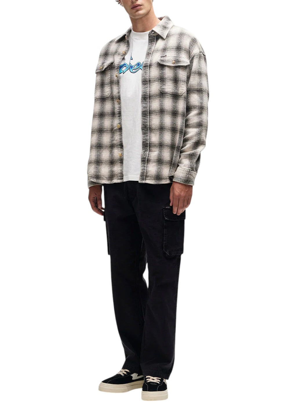 Deus Ex Machina - Too Busy To Work Check Shirt - White Check