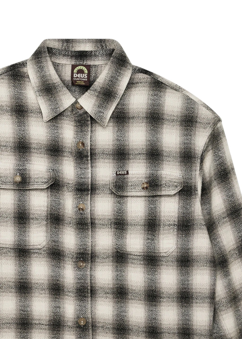 Deus Ex Machina - Too Busy To Work Check Shirt - White Check