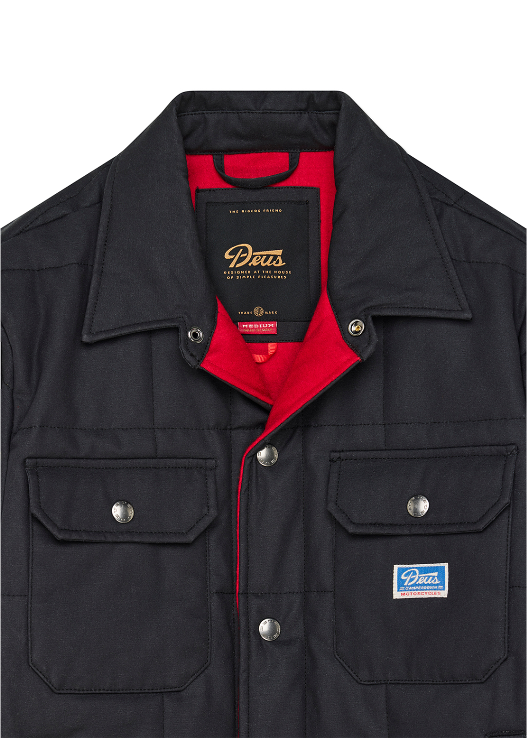 Deus Ex Machina - Maxwell Waxed Overshirt - Black | Hardpressed Deus Ex Machina - Maxwell Waxed Overshirt - Black | Hardpressed