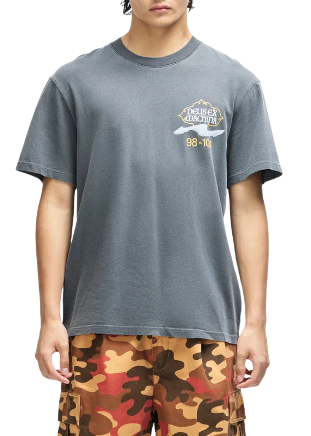 Deus Ex Machina - Easy Peacey Tee - Anthracite Grey
