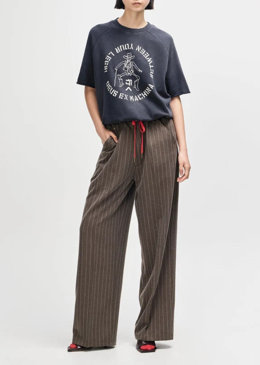 Deus Ex Machina - Hear and Now Stripe Pant - Gravel Grey