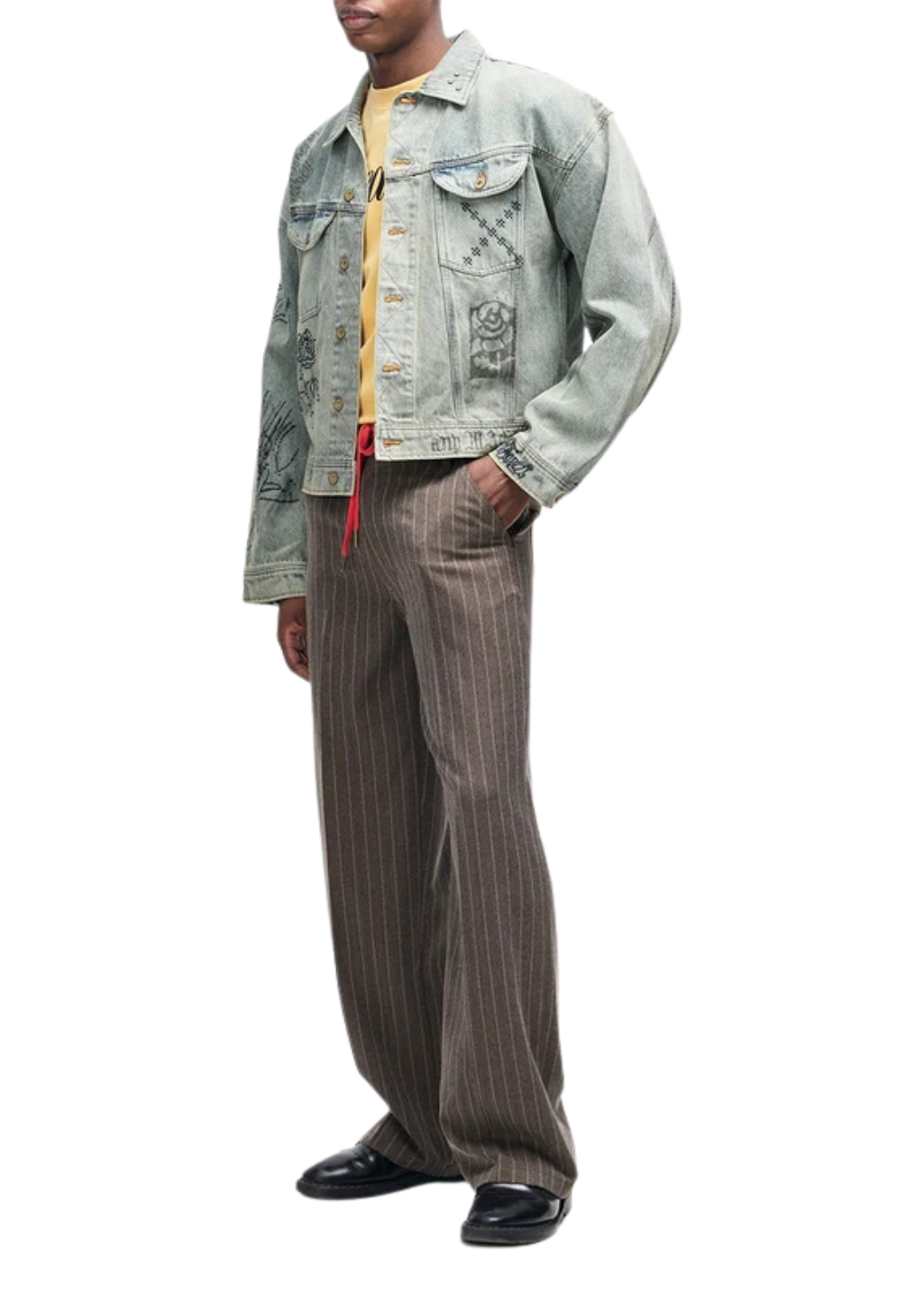 Deus Ex Machina - Hear and Now Stripe Pant - Gravel Grey