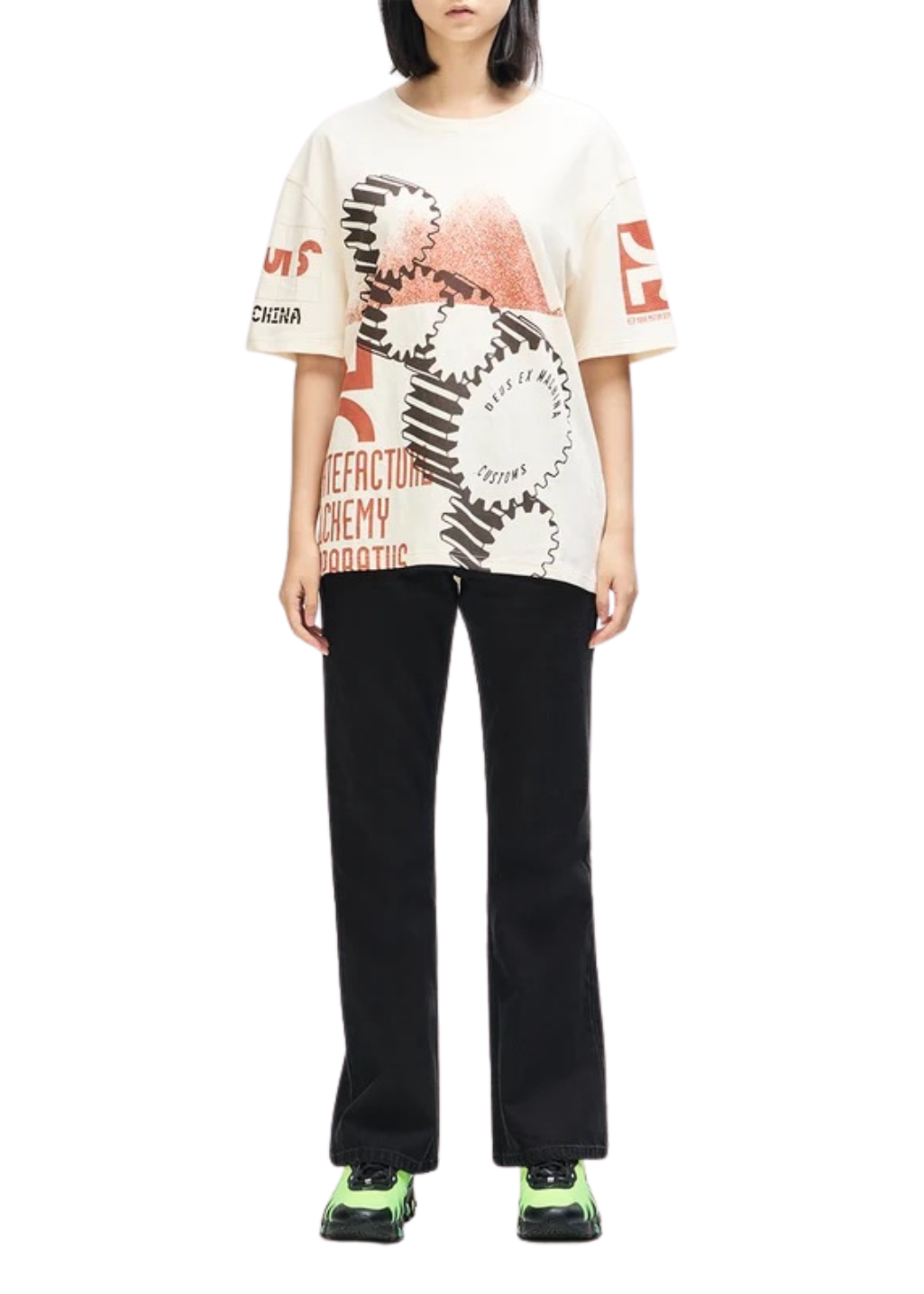 Deus Ex Machina - Merz Oversized Tee - Dirty White