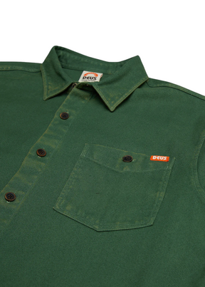 Deus Ex Machina - Keon Flannel Shirt - Hillside Green