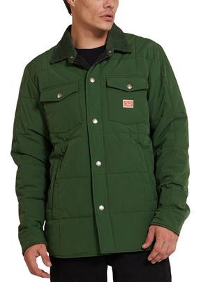 Deus Ex Machina - Maxwell Padded Overshirt - Hillside Green