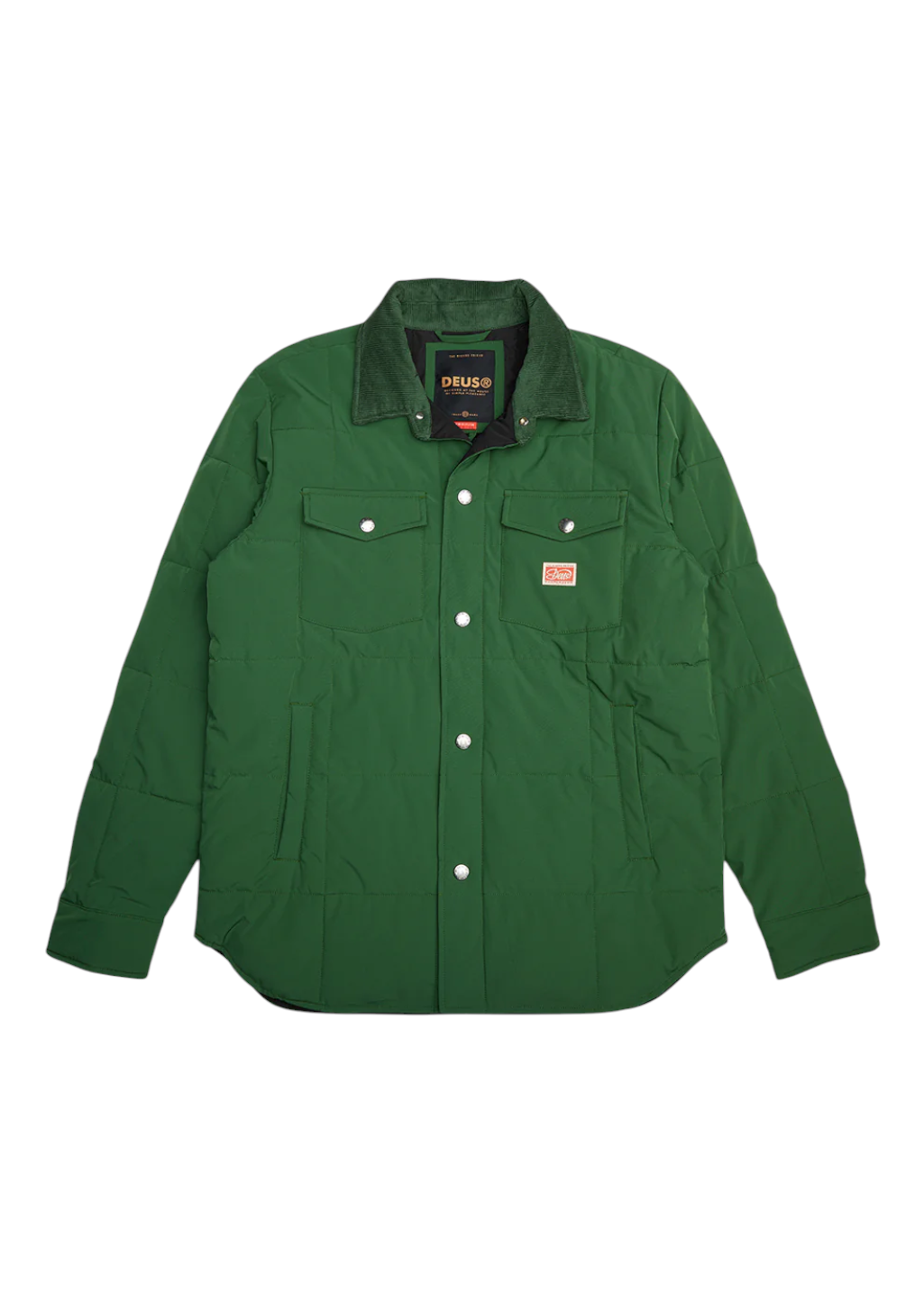 Deus Ex Machina - Maxwell Padded Overshirt - Hillside Green