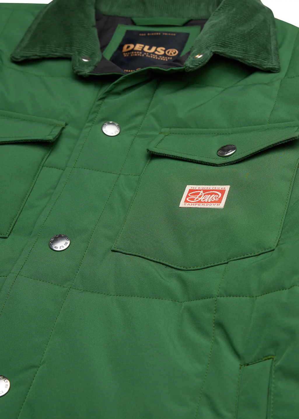 Deus Ex Machina - Maxwell Padded Overshirt - Hillside Green