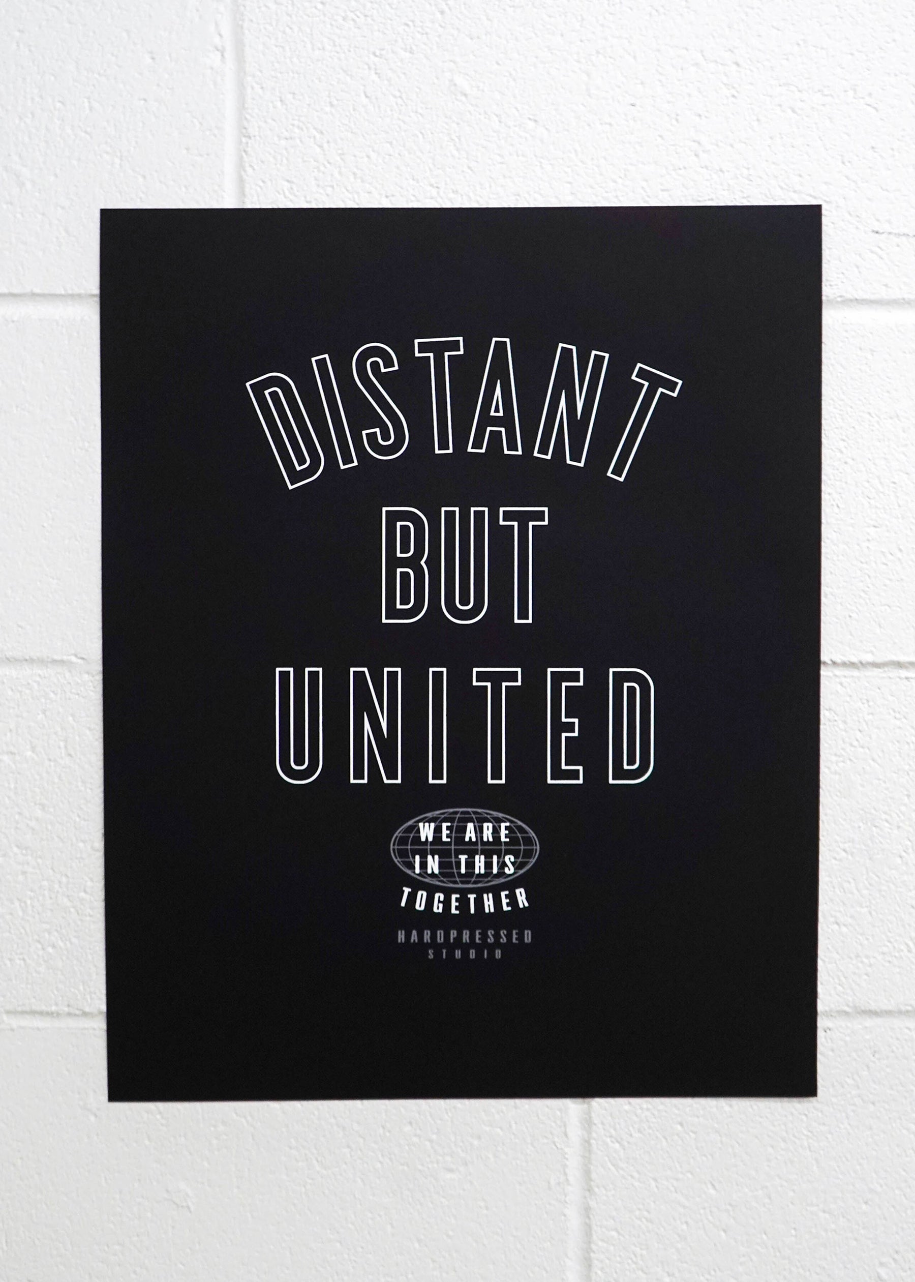 Distant But United Poster Print - Hardpressed Print Studio Inc.