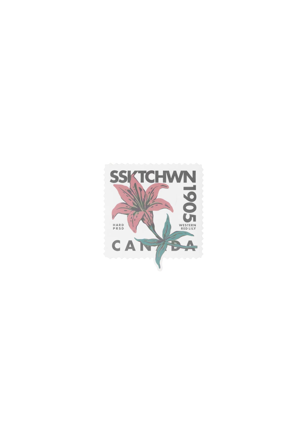 Faded Lily Sticker