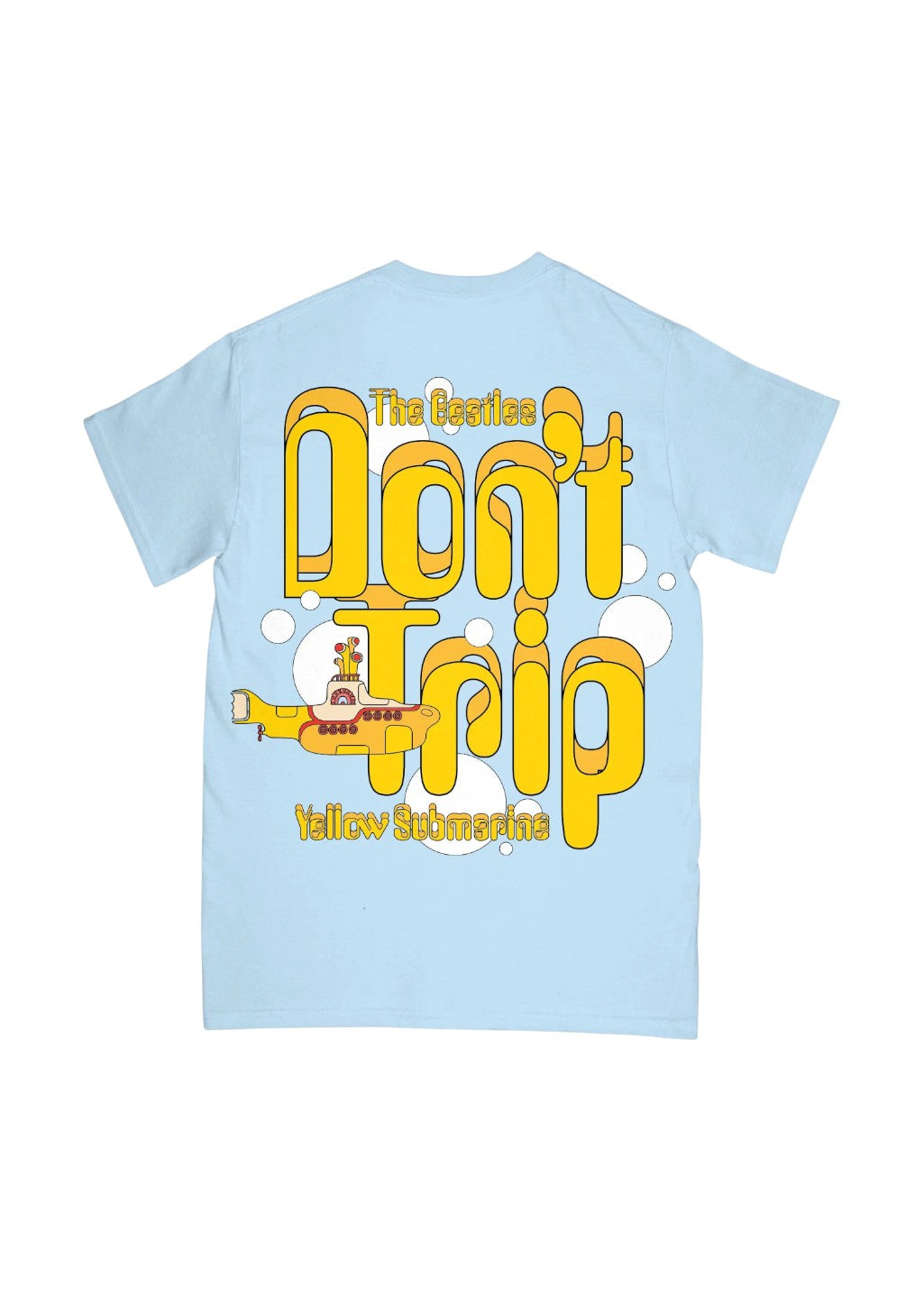 Free & Easy x The Beatles - Yellow Submarine Bubbles SS Tee - Powder Blue