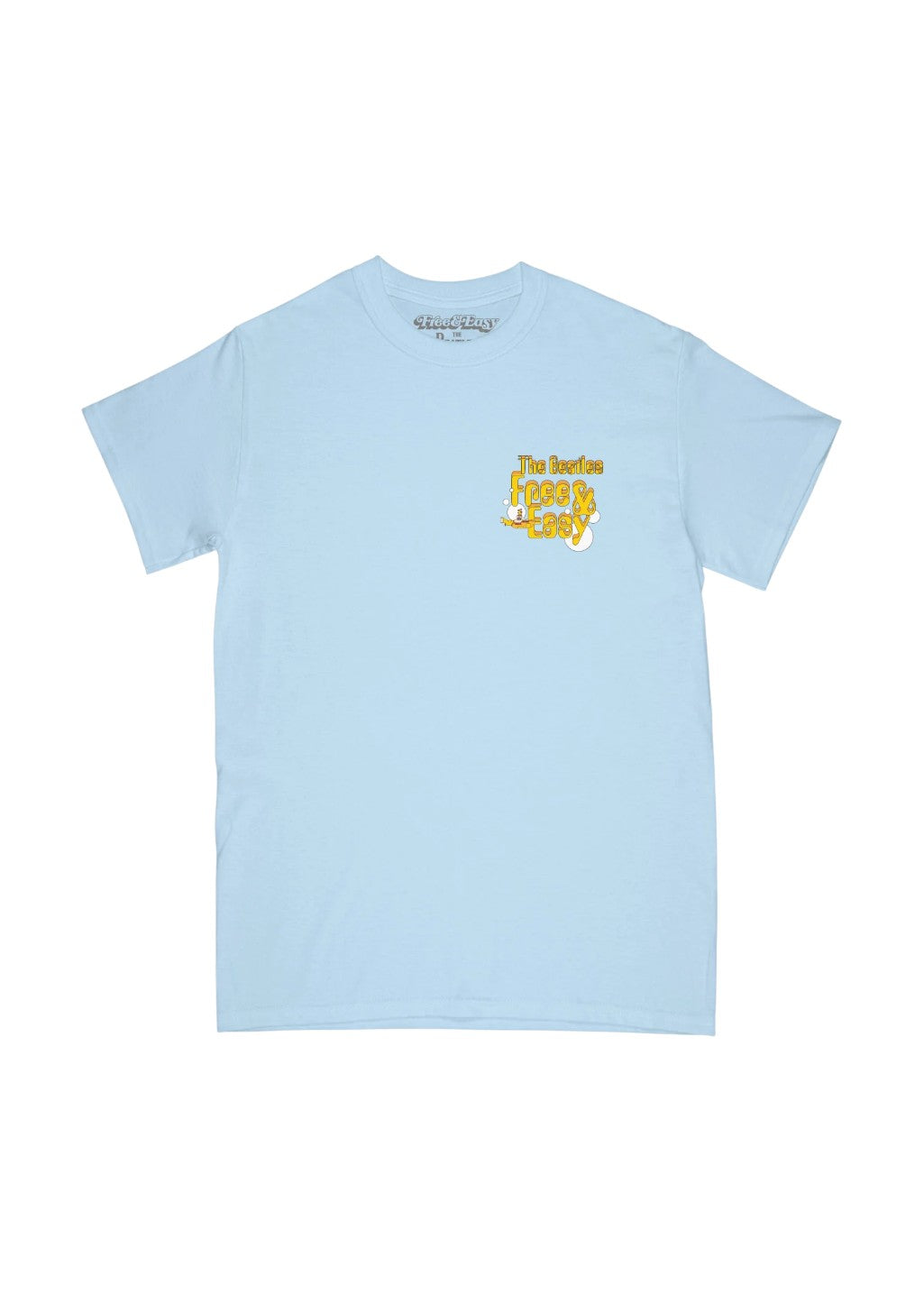 Free & Easy x The Beatles - Yellow Submarine Bubbles SS Tee - Powder Blue