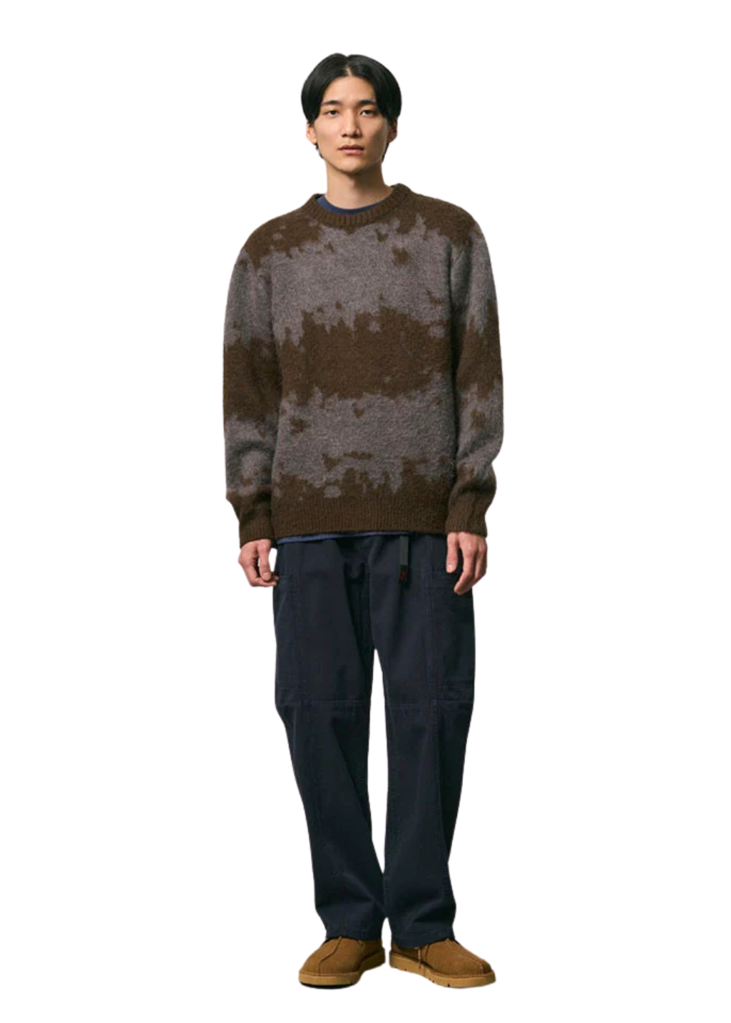 Gramicci - Mohair Splatter Sweater - Slate Splatter