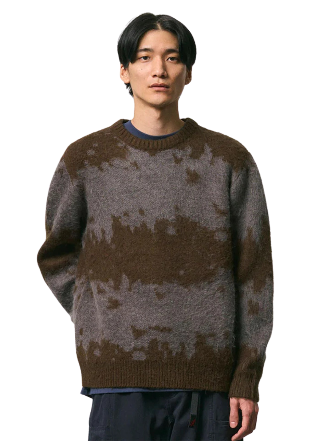 Gramicci - Mohair Splatter Sweater - Slate Splatter