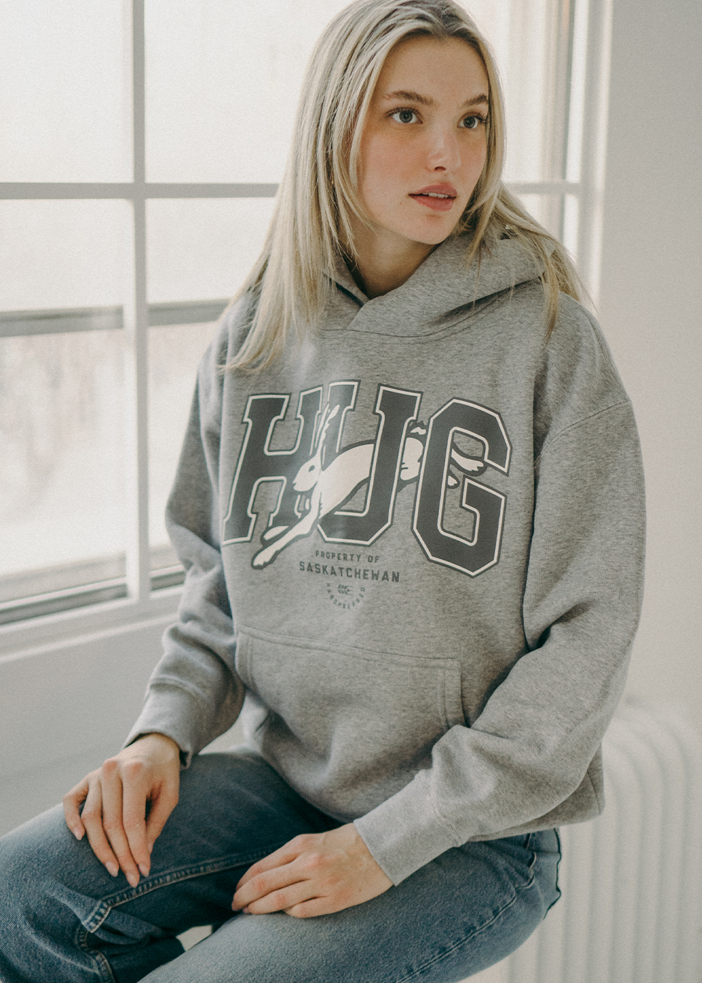 HUG | Grey | Ladies - Hardpressed Print Studio Inc.