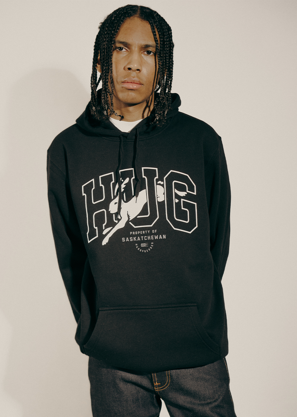 HUG | Black | Unisex - Hardpressed Print Studio Inc.