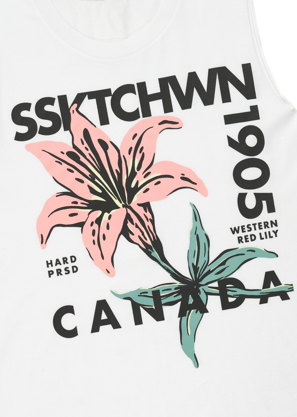 Faded Lily Tank | White | Ladies