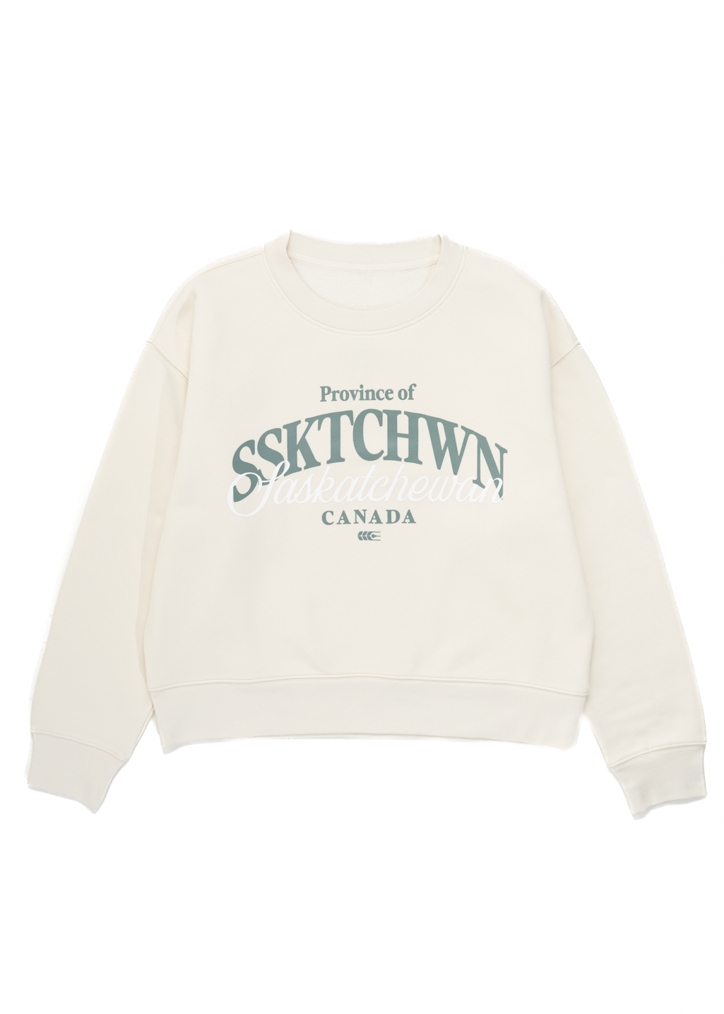 Say It Twice Crewneck | Birch | Ladies - Hardpressed Print Studio Inc.