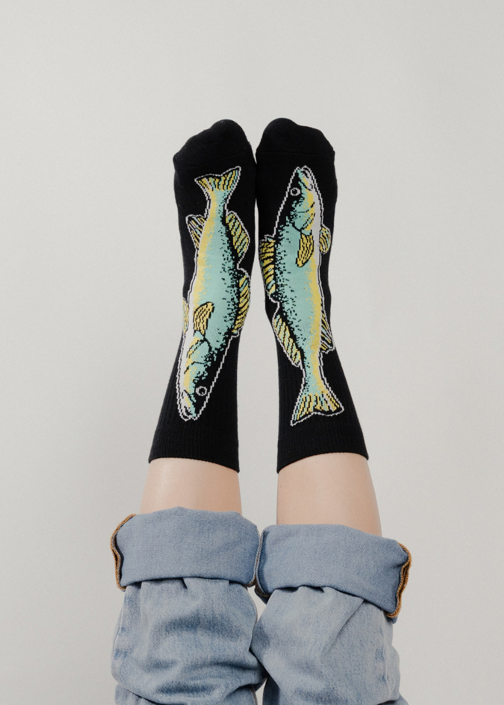 Walleye Do is Win Socks | Black - Hardpressed Print Studio Inc.