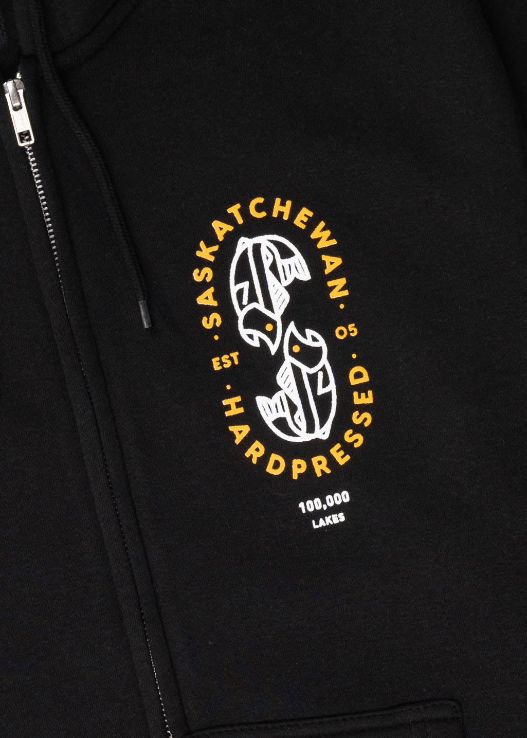 100K Lakes Zip Sweater | Black | Unisex